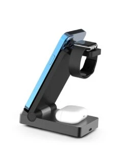 Urban Factory POWEE PRO: CHARGEUR 3 EN 1 AVEC FONCTION STAND 22,5W SMATPHONE / SMARTWATCH / ECOUTEURS -Urban Factory Magasin powee pro chargeur 3 en 1 avec fonction stand 225w smatphone smartwatch ecouteurs 2